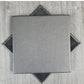 Black Shelly Leather Coaster- 10 см SQ (продажа)