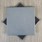 Suffolk Blue Shelly Leather Coaster- 10 см SQ (продажа)