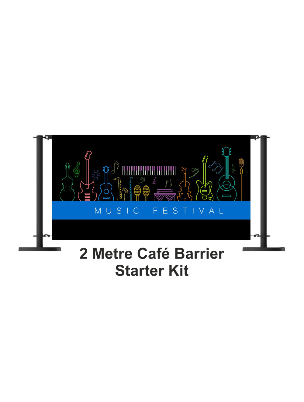 Стартовый комплект барьера для кафе длиной 2 метра