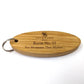 Key Fobs - Engraved Solid Oak - bhma