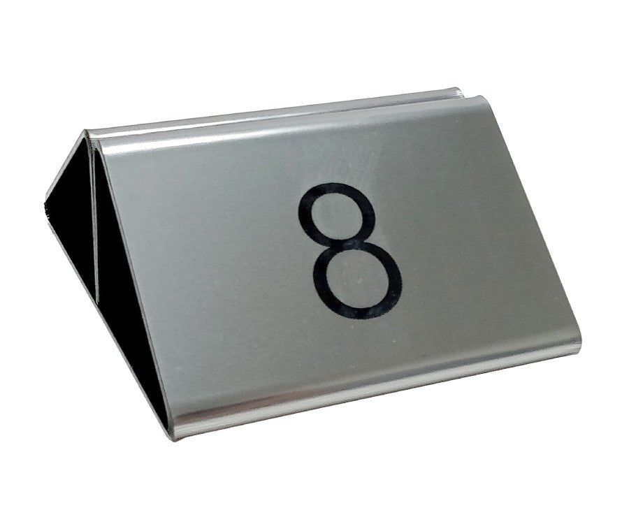 Silver Finish Numbered Menu Holder - bhma